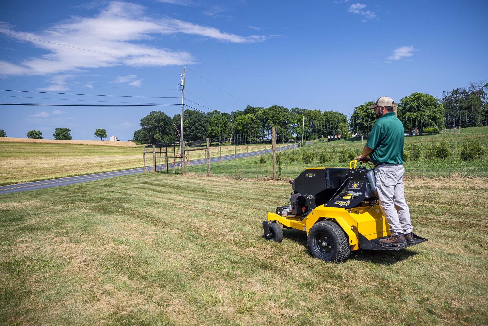 lawn care tech bad grass treatment aeration overseed application